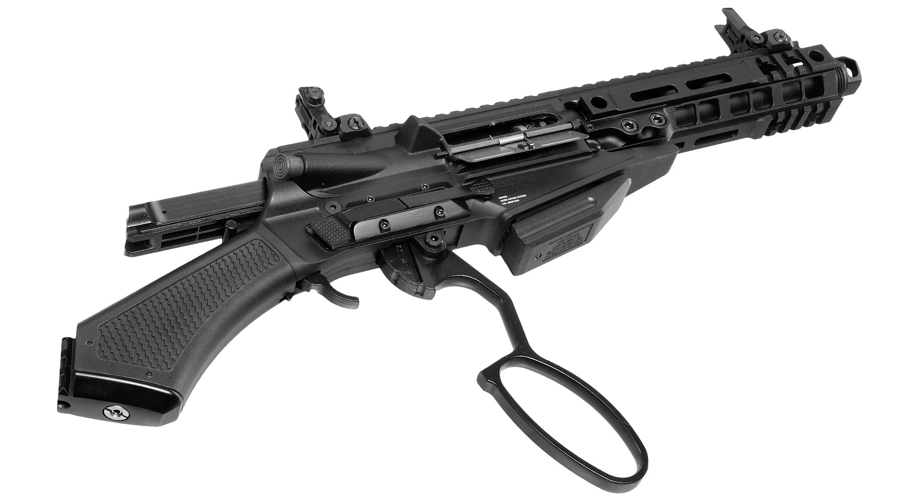 G&G LevAR 7 Zoll Shorty-Rifle Gas Lever Action Vollmetall 6mm BB schwarz Bild 6
