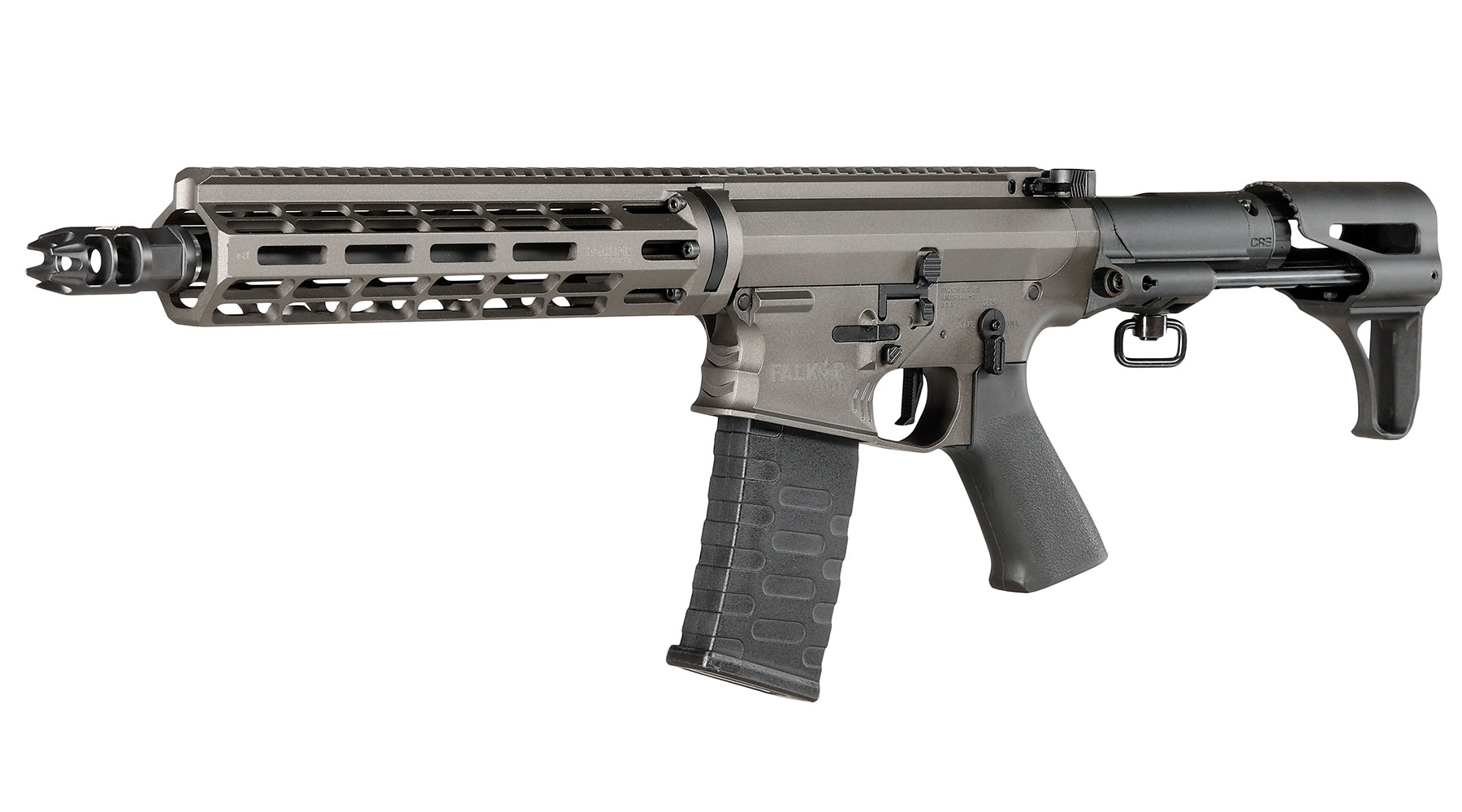 APS / EMG Falkor Defense Blitz Compact CRS eSilver Edge SDU-MosFet Vollmetall S-AEG 6mm grau