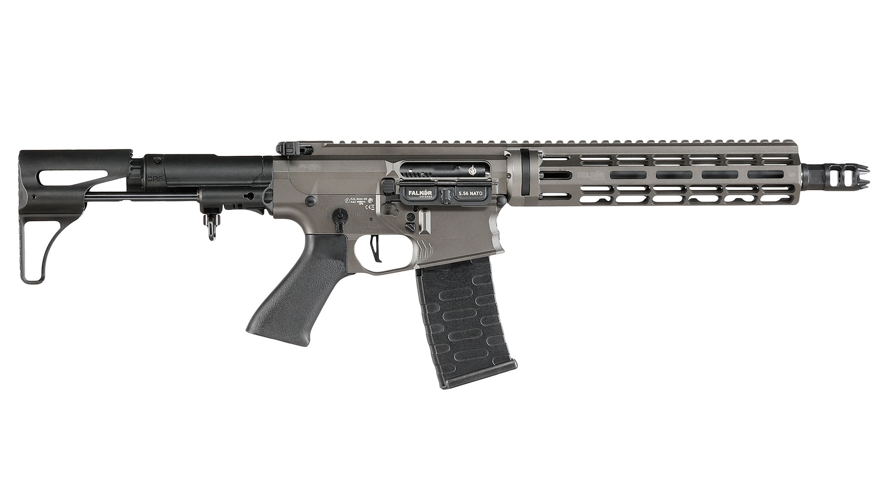 APS / EMG Falkor Defense Blitz Compact CRS eSilver Edge SDU-MosFet Vollmetall S-AEG 6mm grau Bild 2