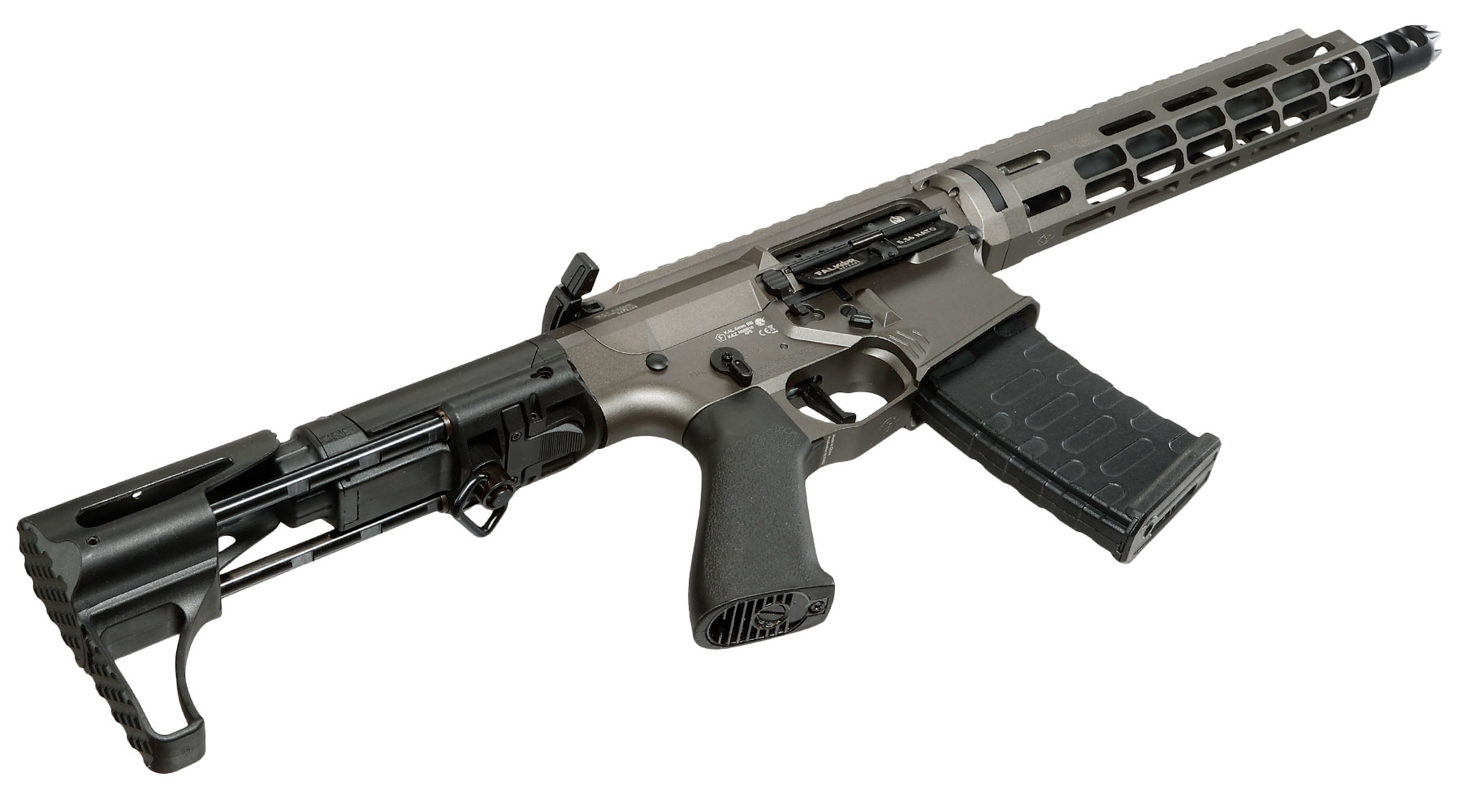 APS / EMG Falkor Defense Blitz Compact CRS eSilver Edge SDU-MosFet Vollmetall S-AEG 6mm grau Bild 5