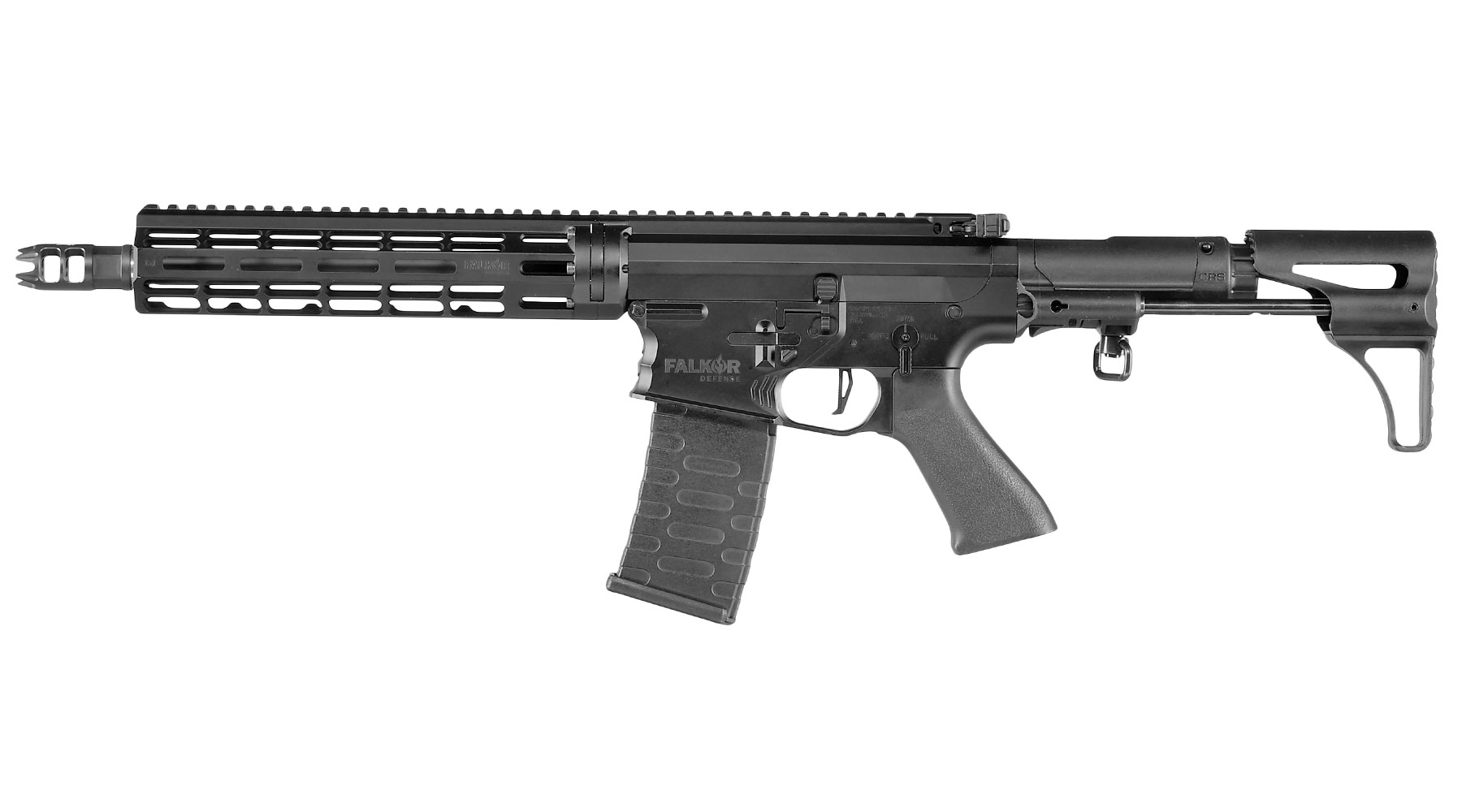 APS / EMG Falkor Defense Blitz Compact CRS eSilver Edge SDU-MosFet Vollmetall S-AEG 6mm schwarz Bild 1