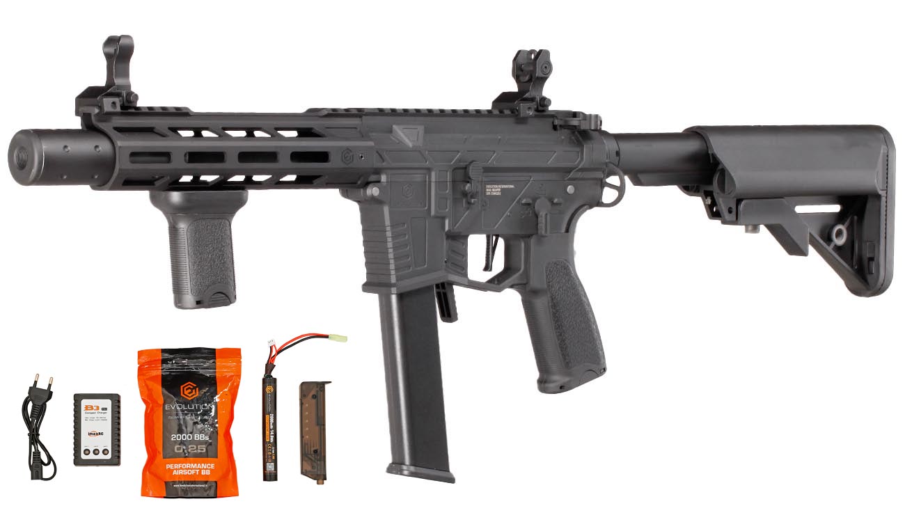 Evolution Reaper 9mm S EMR S PCC Carbontech S-AEG 6mm BB schwarz - Komplettset