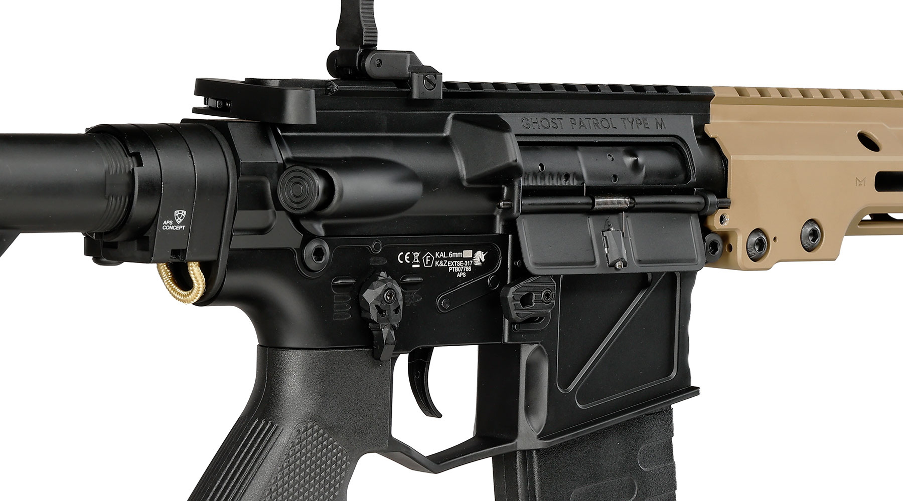 APS Ghost Patrol Type-M Rifle Edge II MosFet Vollmetall S-AEG 6mm BB Dualtone Bild 10