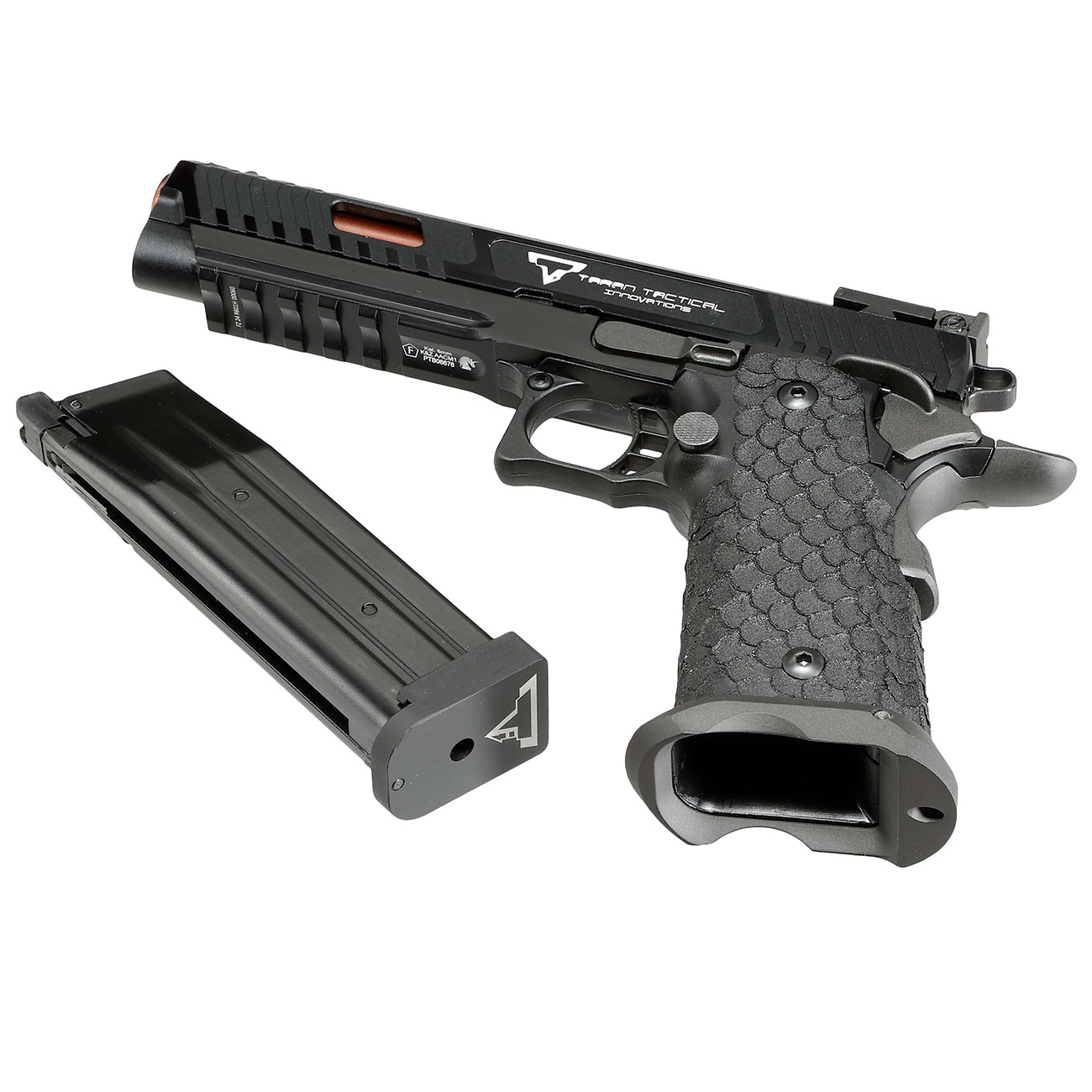 Army Armament TTI Innovations Combat Master Vollmetall GBB 6mm BB schwarz - CNC-Version Bild 6