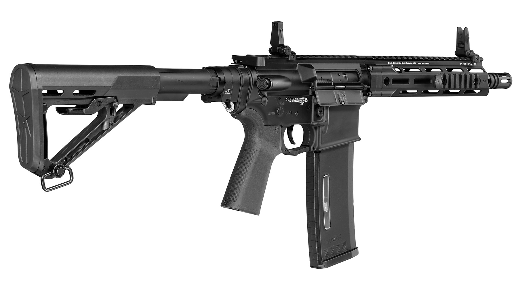 APS / EMG Daniel Defense DDM4 V7P Pistol Edge II MosFet Vollmetall S-AEG 6mm BB schwarz Bild 4