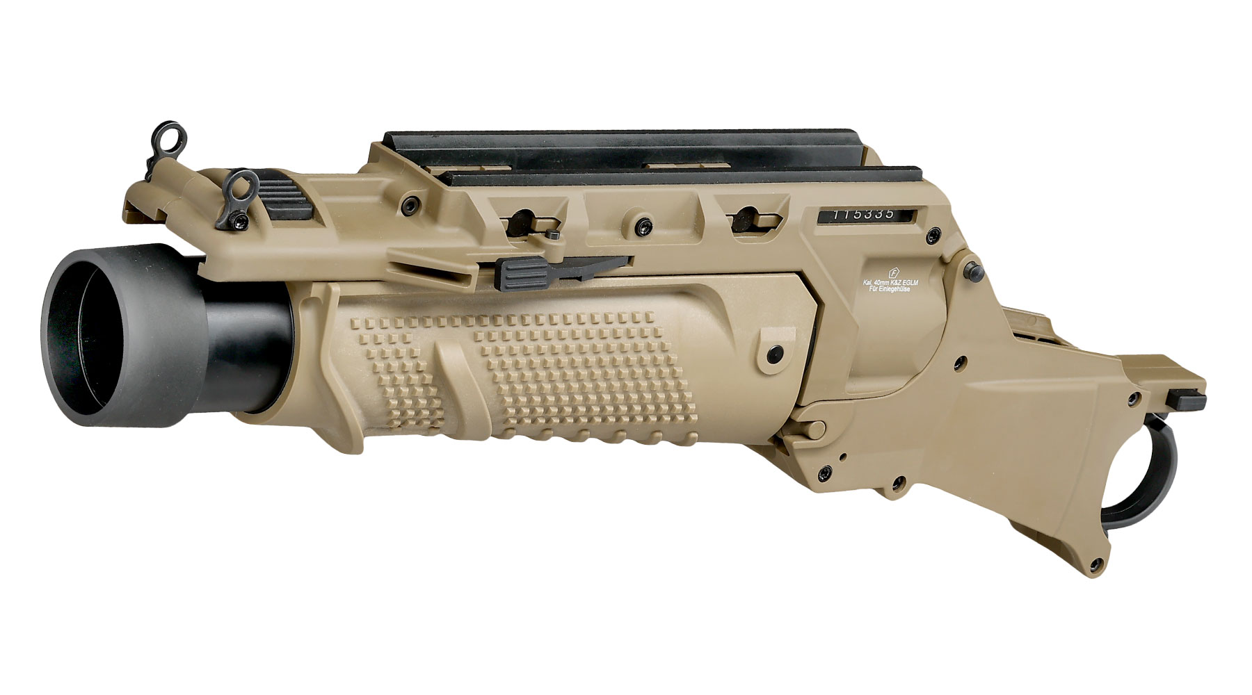 VFC EGLM 40mm Granatwerfer f. SCAR-L / MK16 und SCAR-H / MK17 Airsoftgewehre tan