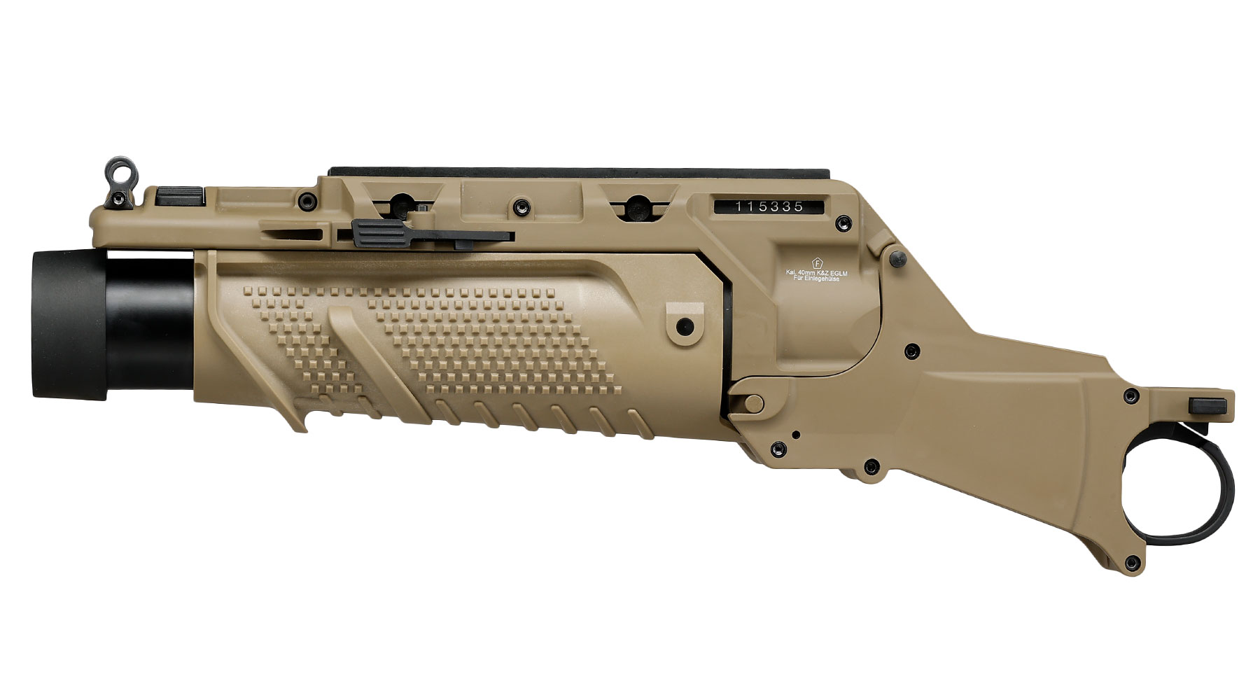 VFC EGLM 40mm Granatwerfer f. SCAR-L / MK16 und SCAR-H / MK17 Airsoftgewehre tan Bild 1