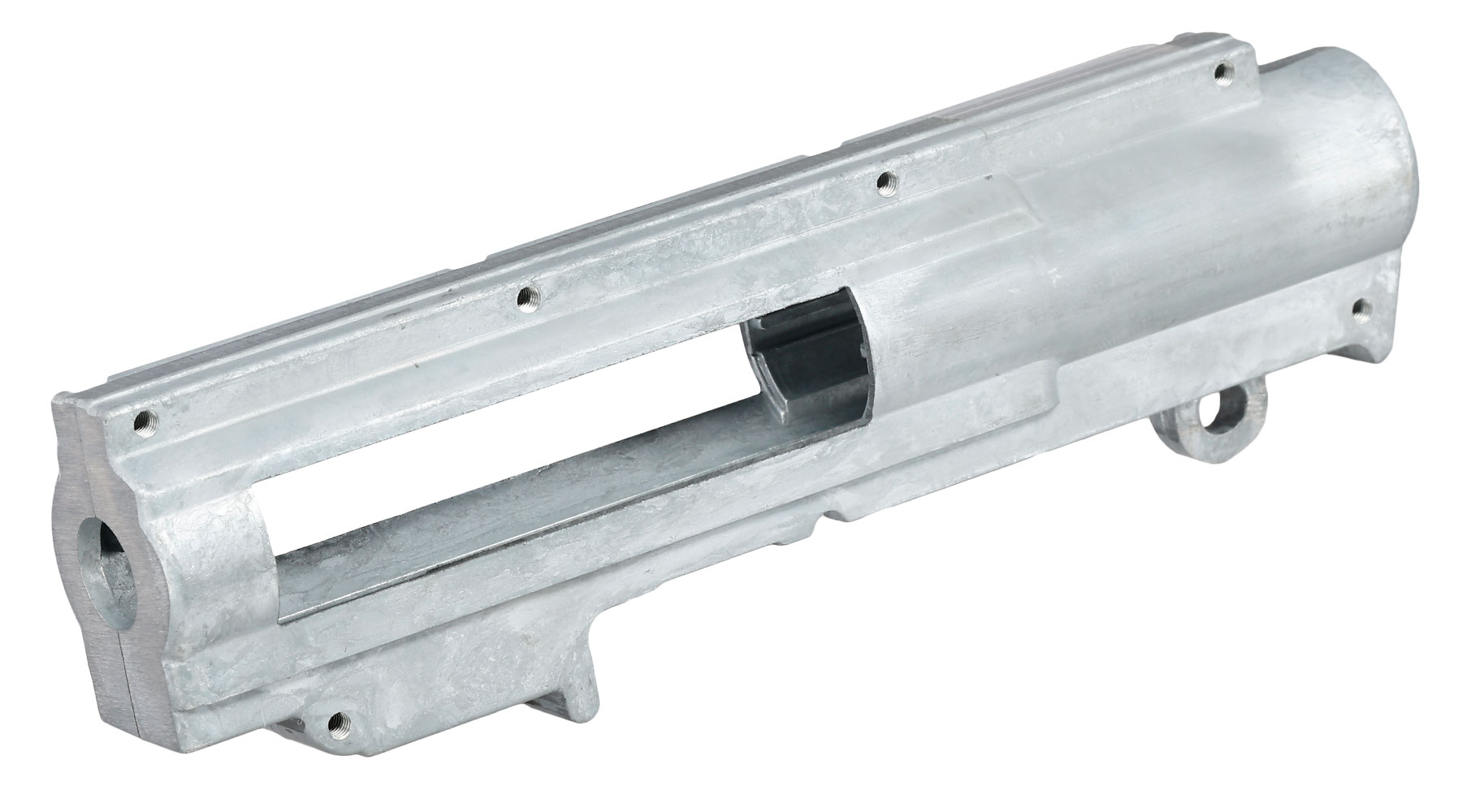 ICS M4 / M16 Split-Design Gearbox M120 komplett Standard Version oben silber MA-47 Bild 1