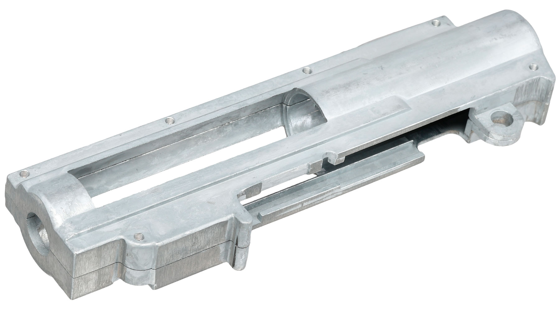 ICS M4 / M16 Split-Design Gearbox M120 komplett Standard Version oben silber MA-47 Bild 5