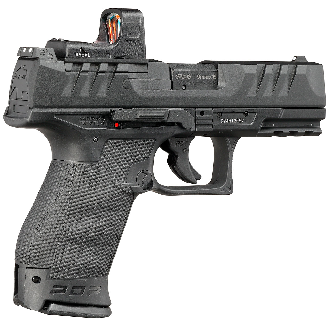 Walther PDP Compact 4 Zoll Set inkl. RDS 8 Red-Dot mit Metallschlitten CO2 BlowBack 6mm BB schwarz Bild 4