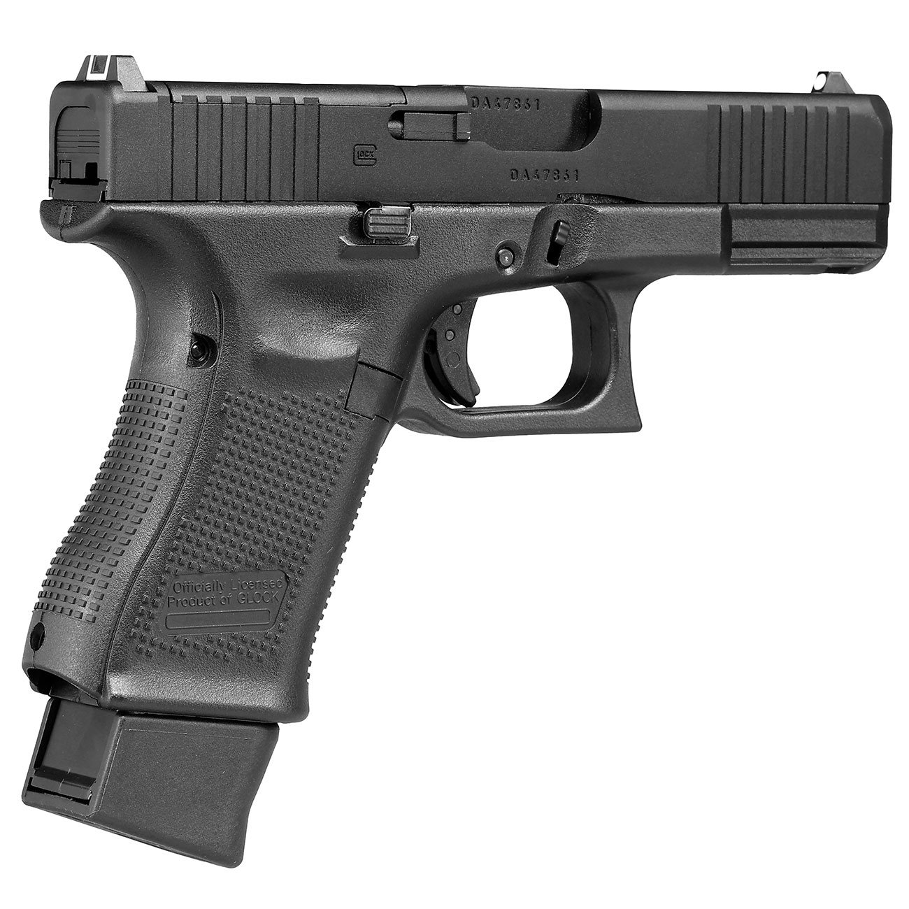 Glock 19 Gen. 5 MOS Airsoft mit Metallschlitten CO2 BlowBack 6mm BB schwarz Bild 4