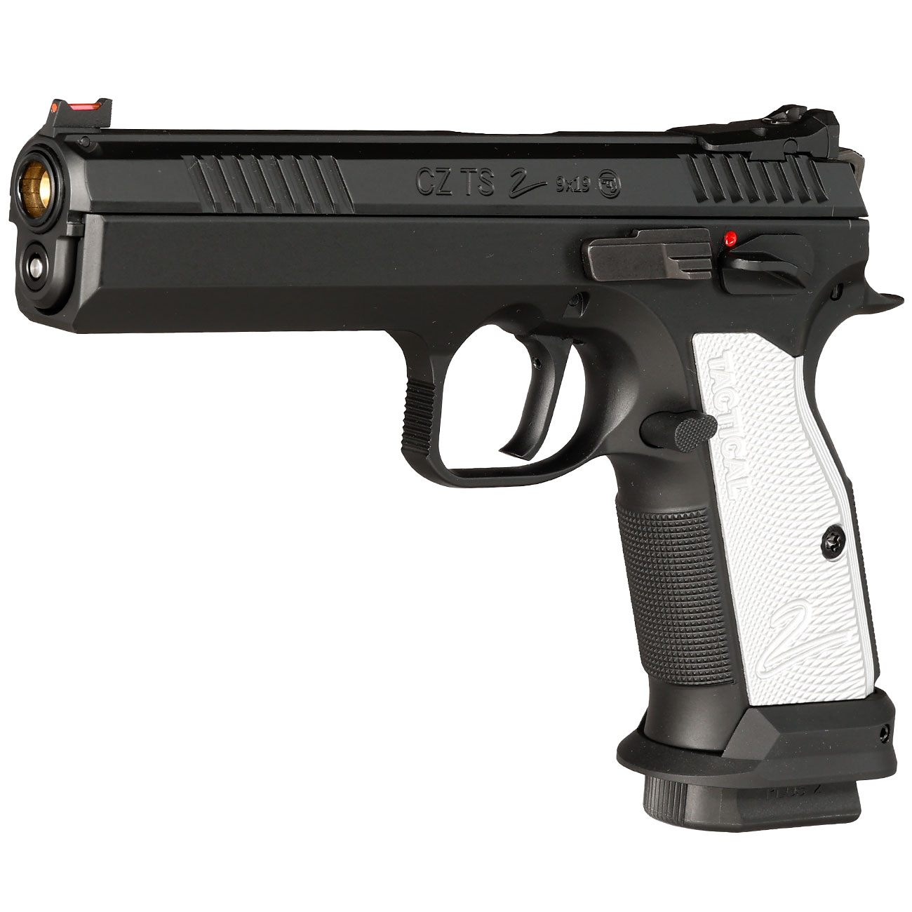 KJ Works CZ TS 2 Silver Vollmetall CO2 BlowBack 6mm BB schwarz