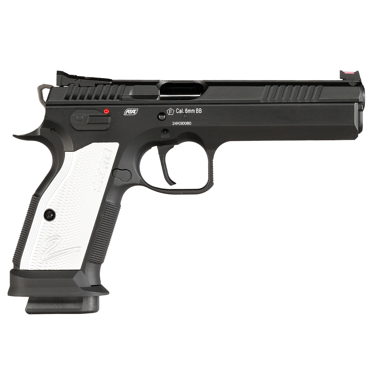 KJ Works CZ TS 2 Silver Vollmetall CO2 BlowBack 6mm BB schwarz Bild 3