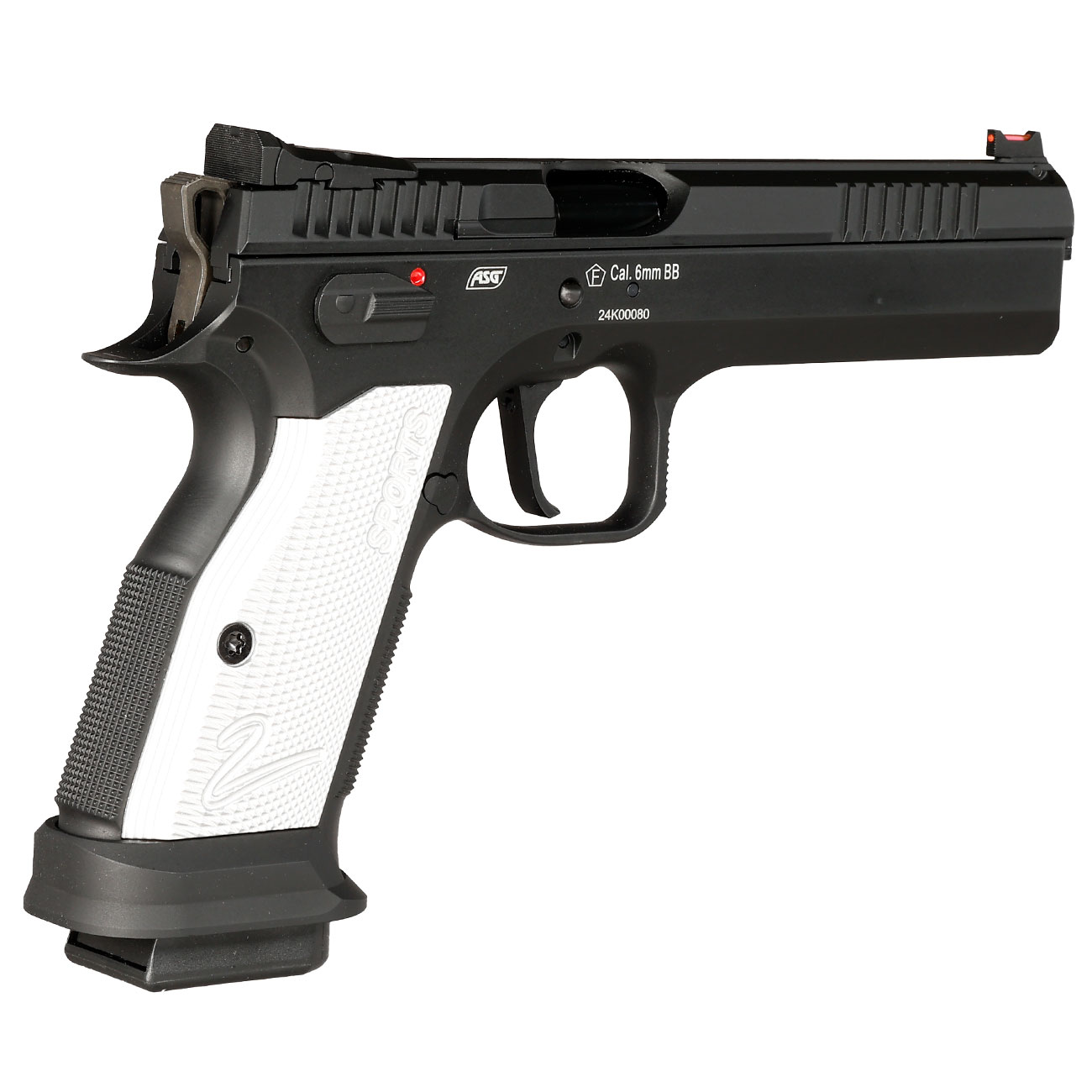 KJ Works CZ TS 2 Silver Vollmetall CO2 BlowBack 6mm BB schwarz Bild 4