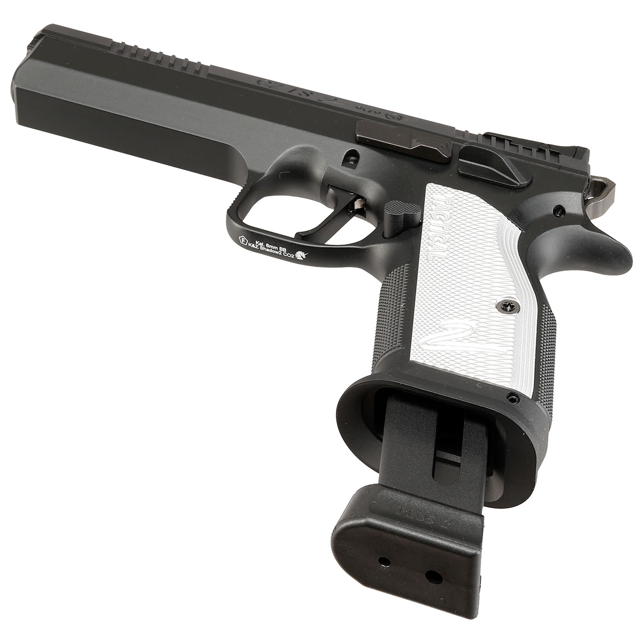 KJ Works CZ TS 2 Silver Vollmetall CO2 BlowBack 6mm BB schwarz Bild 5
