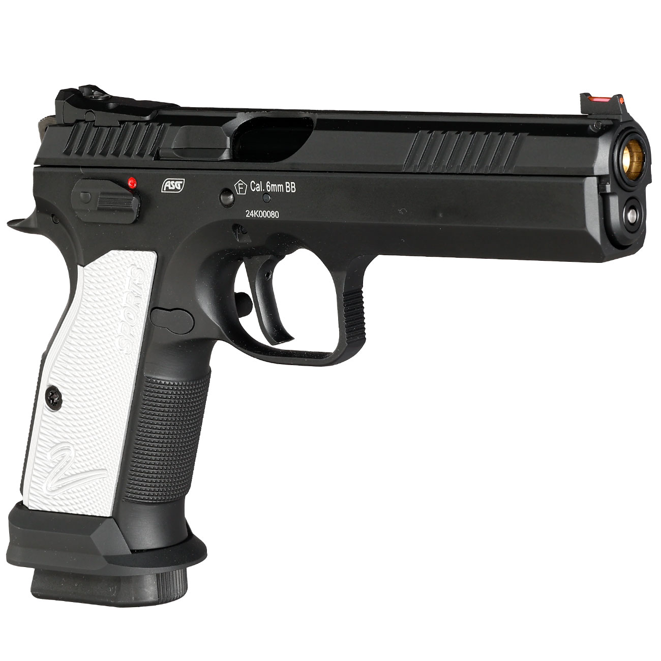 KJ Works CZ TS 2 Silver Vollmetall CO2 BlowBack 6mm BB schwarz Bild 7