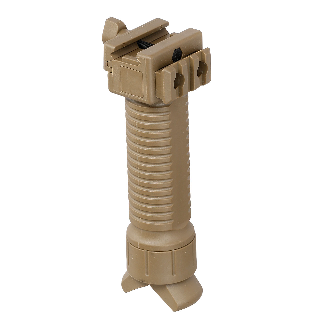 Nuprol Tactical Bipod Frontgriff mit integriertem Zweibein f. 20 - 22mm Schienen tan Bild 4
