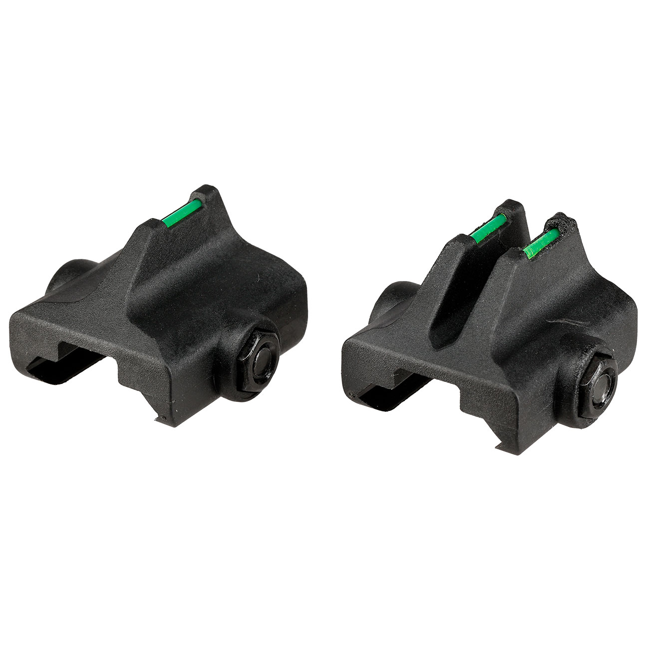 Vorsk VMP-2 V-Sight Zielvisier-Set mit integrierten Fiber-Optiken f. 20 - 22 mm Schienen schwarz