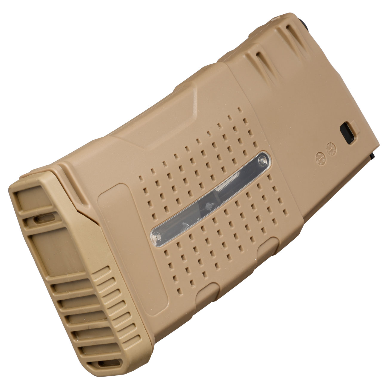 Nuprol SR25 / SCAR-H W-Mag Polymer-Magazin Flash-Mag Hi-Cap 470 Schuss tan Bild 1
