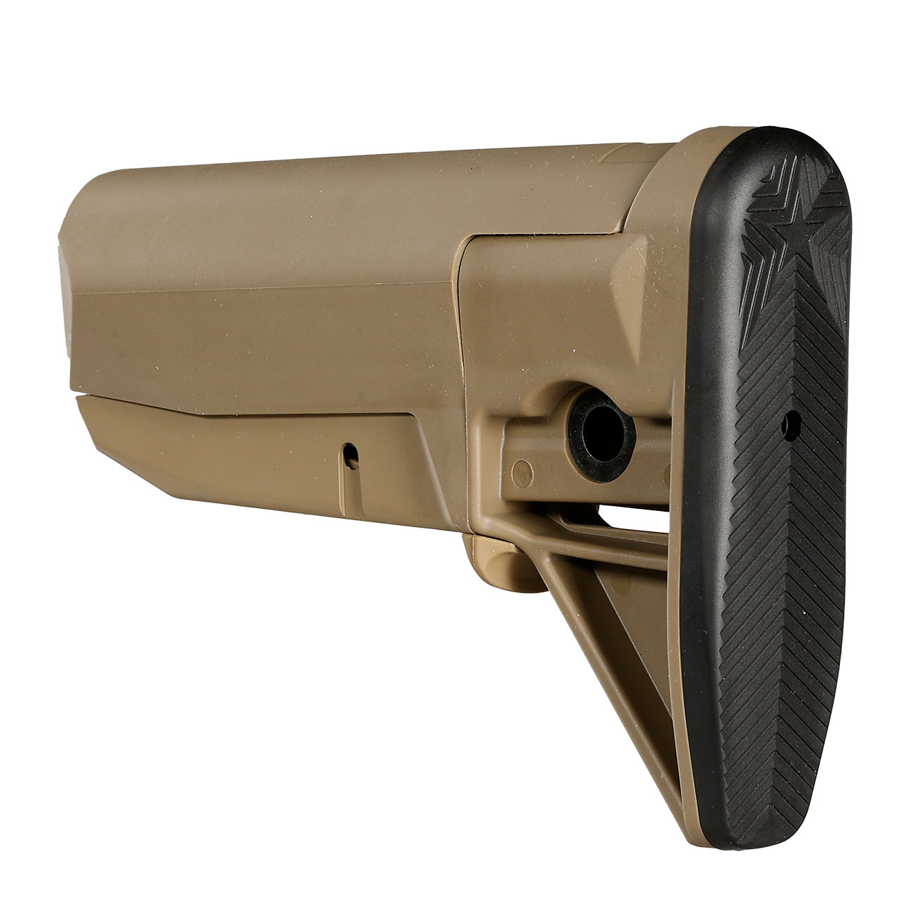 Nuprol M4 Compact Buttstock / Retractable Schaft f. M4 Stock-Tubes tan Bild 3
