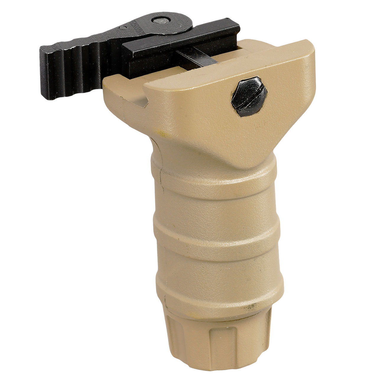 Nuprol QD Stub Ridge Vertical Frontgriff Short-Type f. 20 - 22 mm Schienen tan Bild 1