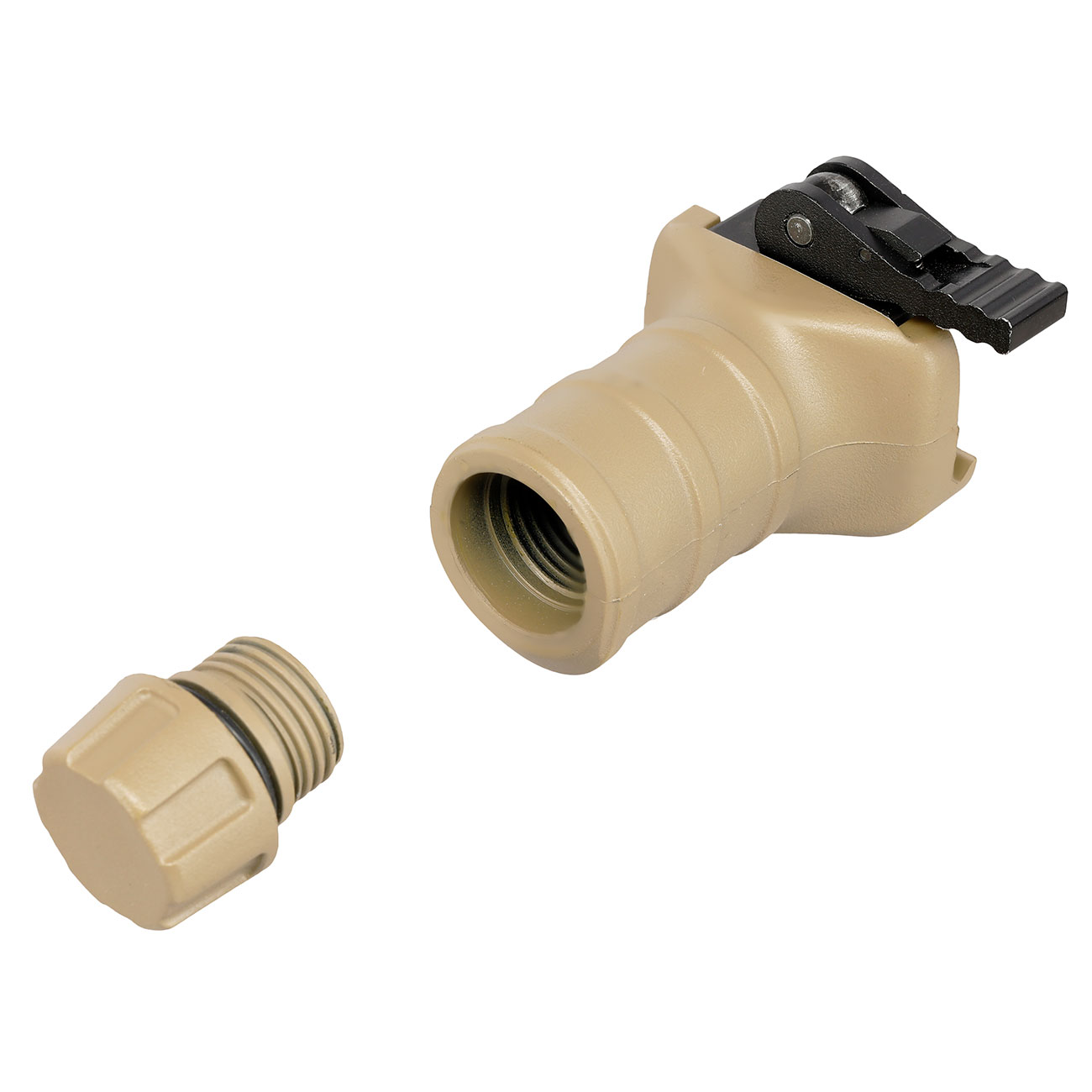 Nuprol QD Stub Ridge Vertical Frontgriff Short-Type f. 20 - 22 mm Schienen tan Bild 8