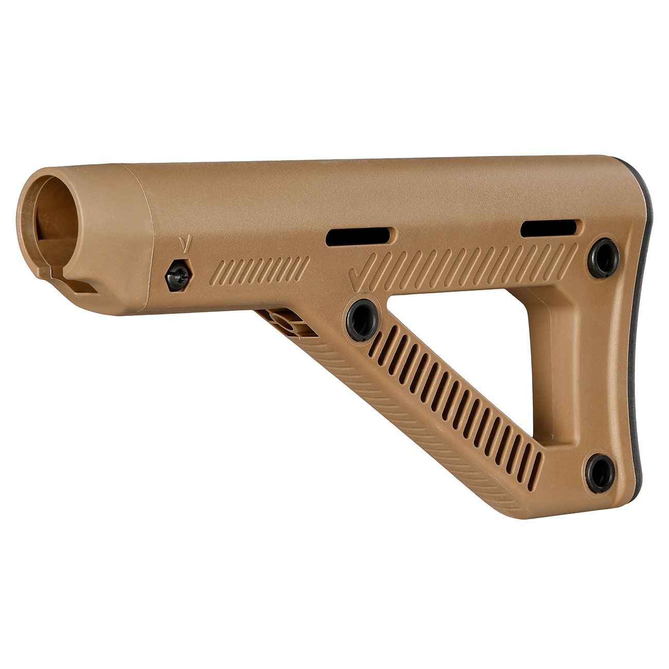 Vorsk VMP-2 Style Fixed DMR Stock / fester Schaft f. M4 GBB Stock Tube tan