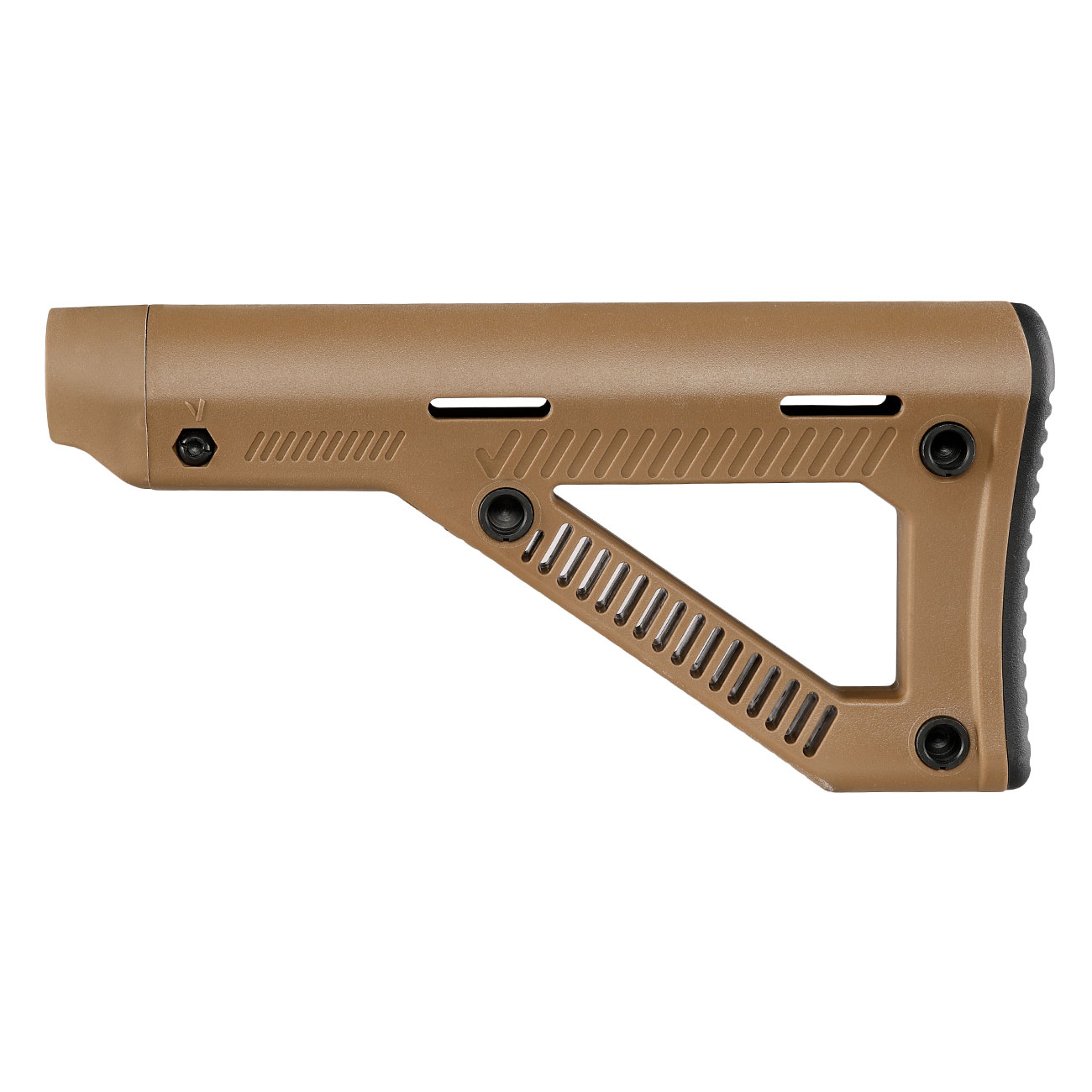 Vorsk VMP-2 Style Fixed DMR Stock / fester Schaft f. M4 GBB Stock Tube tan Bild 1