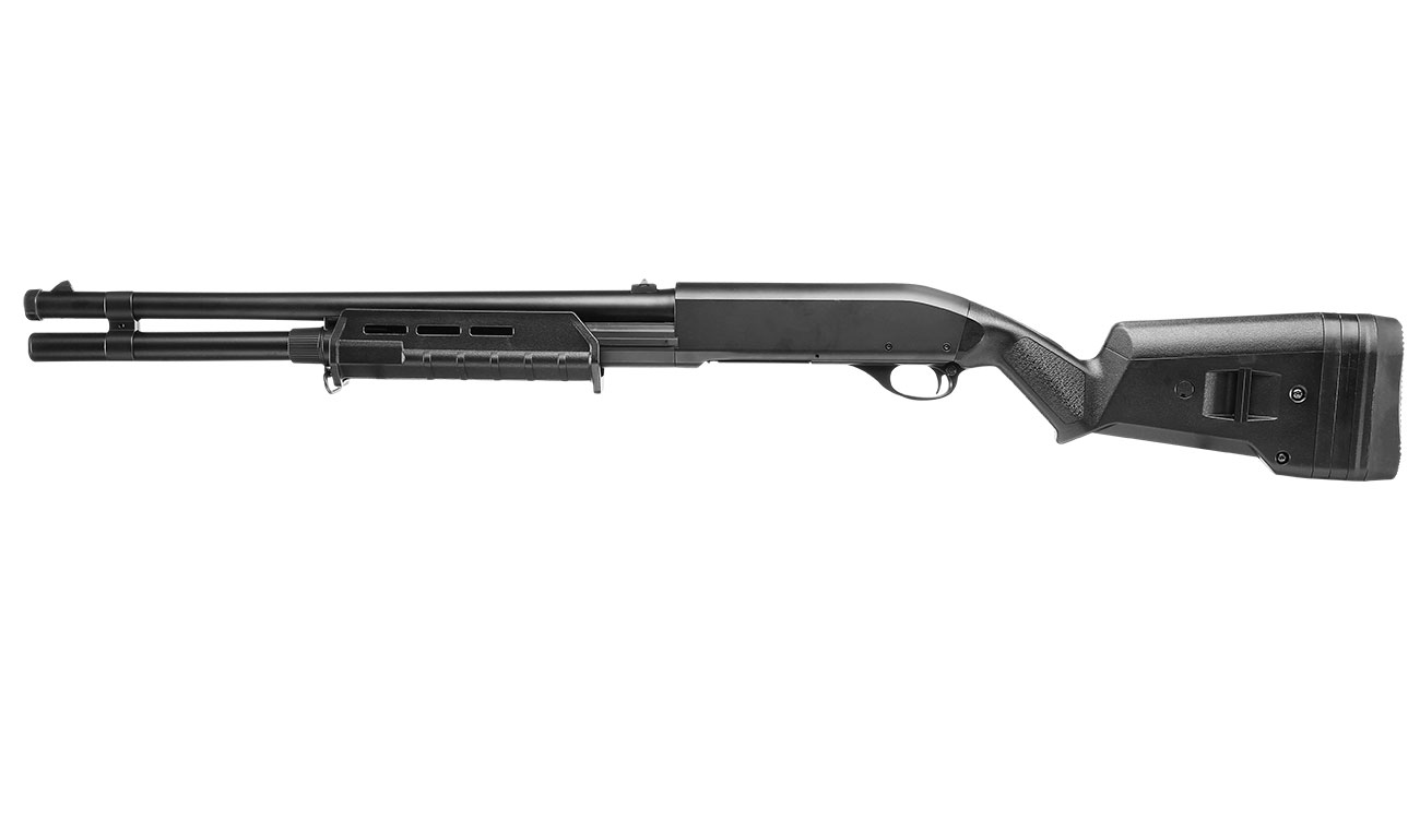 Cyma M870 MP-Style Shotgun Long-Type Tri-Barrel Vollmetall Springer 6mm BB schwarz Bild 1