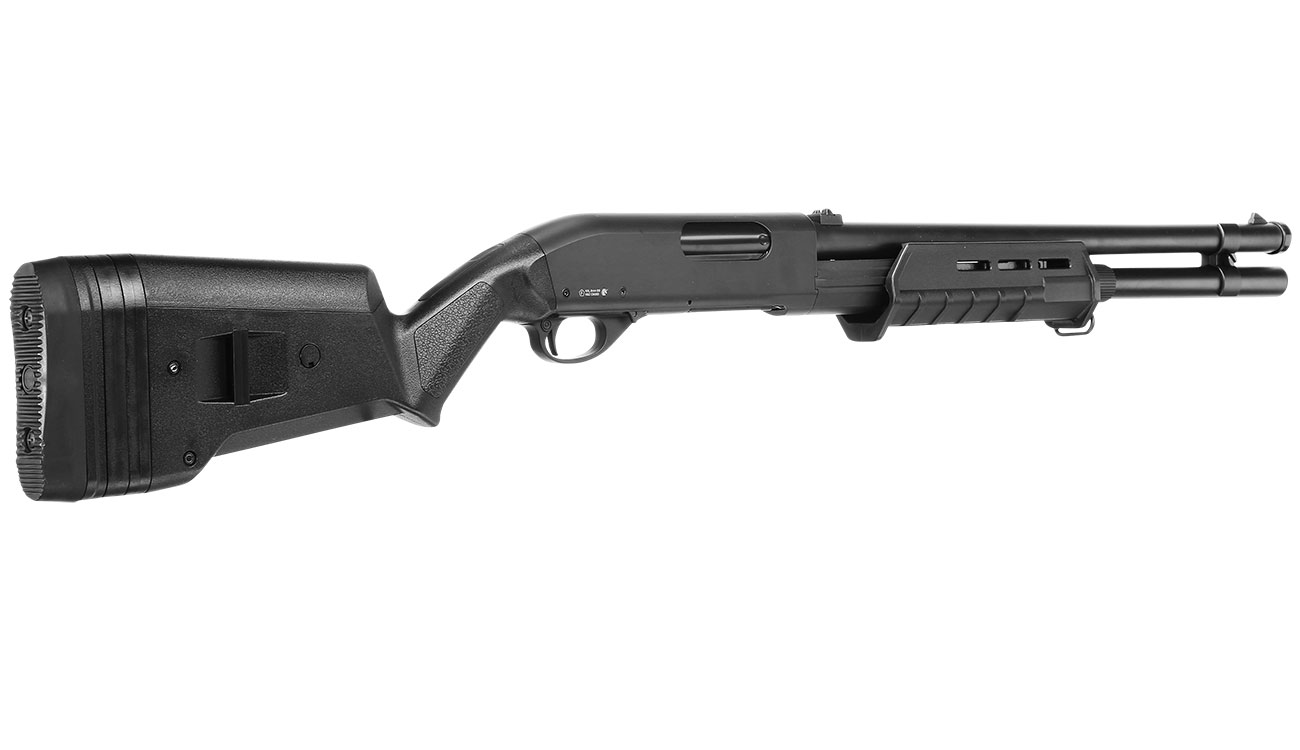 Cyma M870 MP-Style Shotgun Long-Type Tri-Barrel Vollmetall Springer 6mm BB schwarz Bild 3