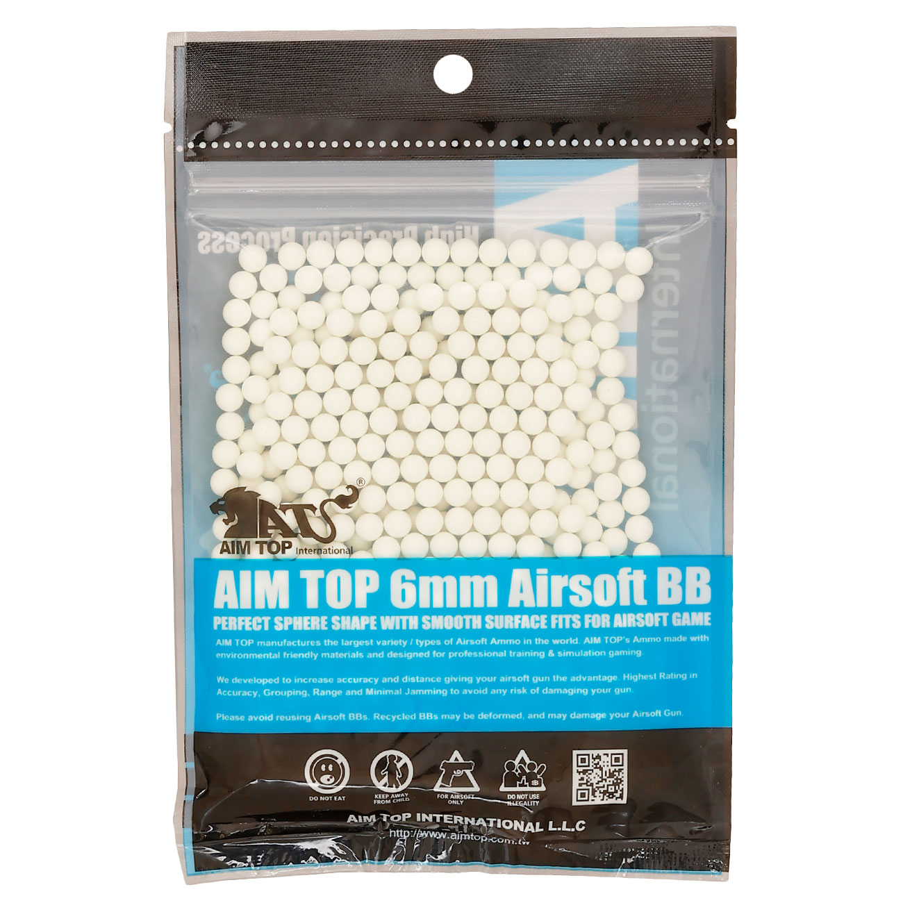AIM Top High Precision Nigh Glow Tracer BIO 0.28g 500er Beutel weiss Bild 1