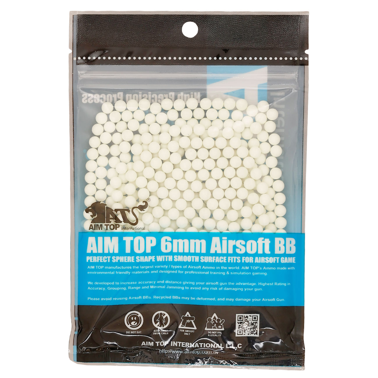AIM Top High Precision Nigh Glow Tracer BIO 0.32g 500er Beutel weiss Bild 1