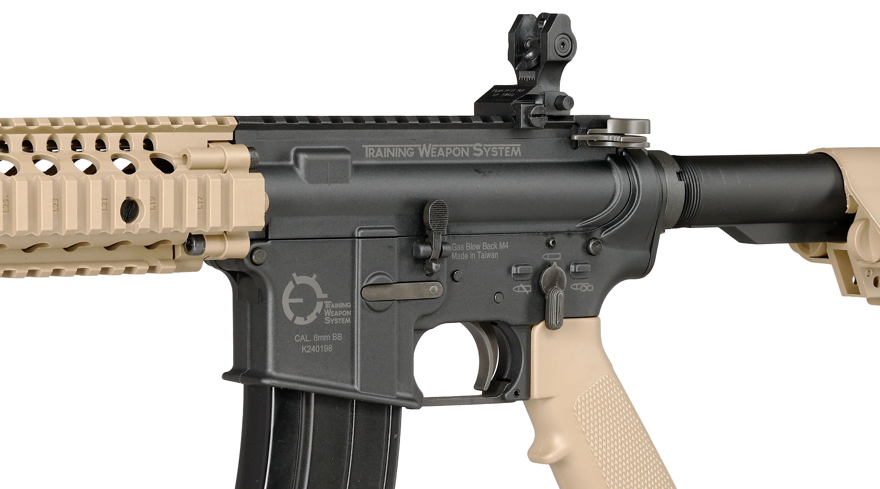 King Arms TWS MK18 MOD1 Lite Polymergehuse Gas-Blow-Back 6mm BB Dualtone Bild 7