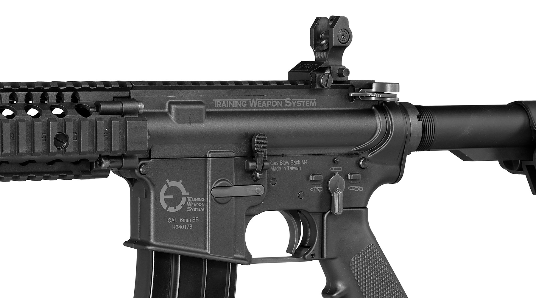 King Arms TWS MK18 MOD1 Lite Polymergehuse Gas-Blow-Back 6mm BB schwarz Bild 7