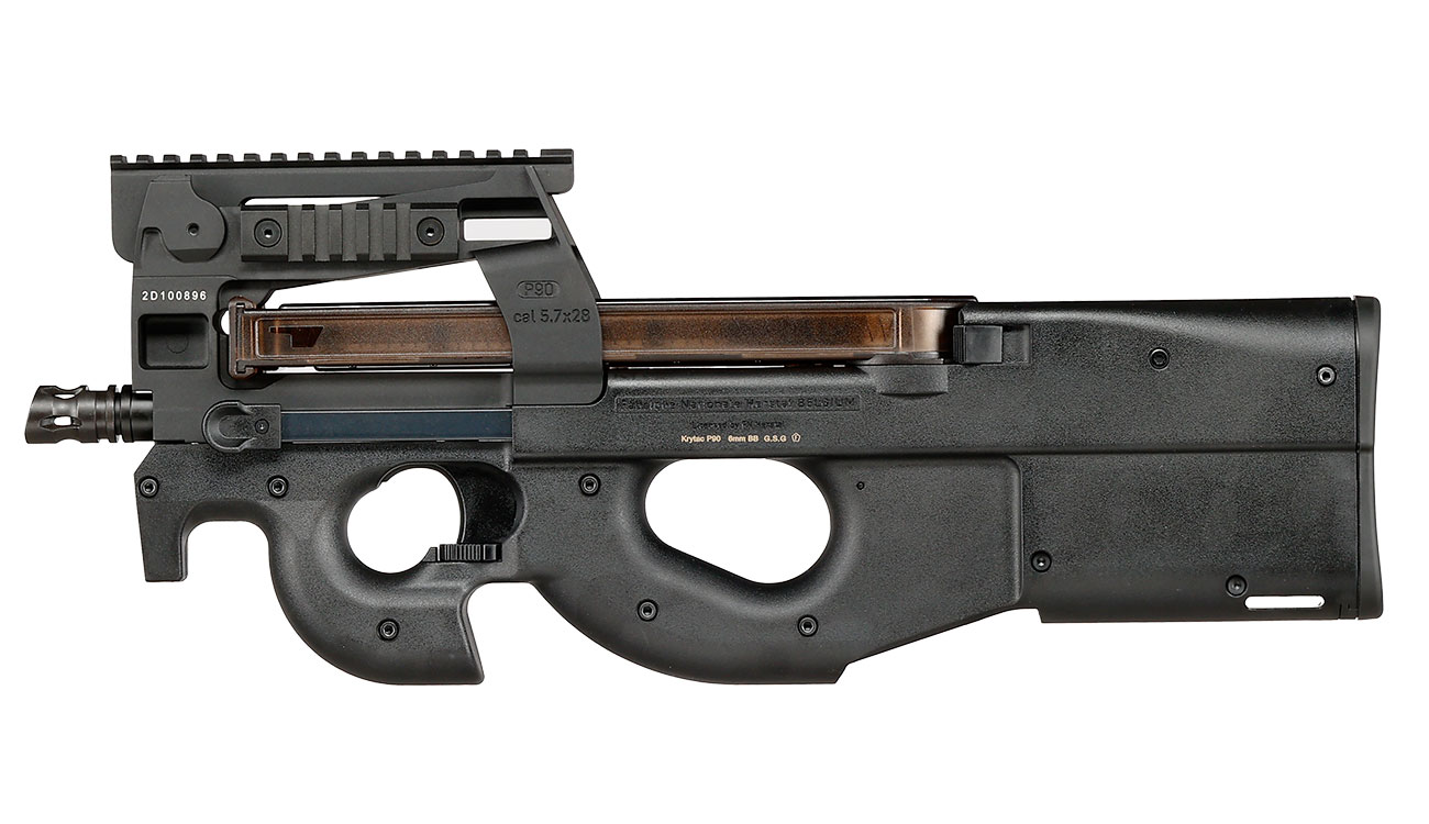 Krytac FN Herstal P90 Polymergehuse S-AEG 6mm BB schwarz Bild 1