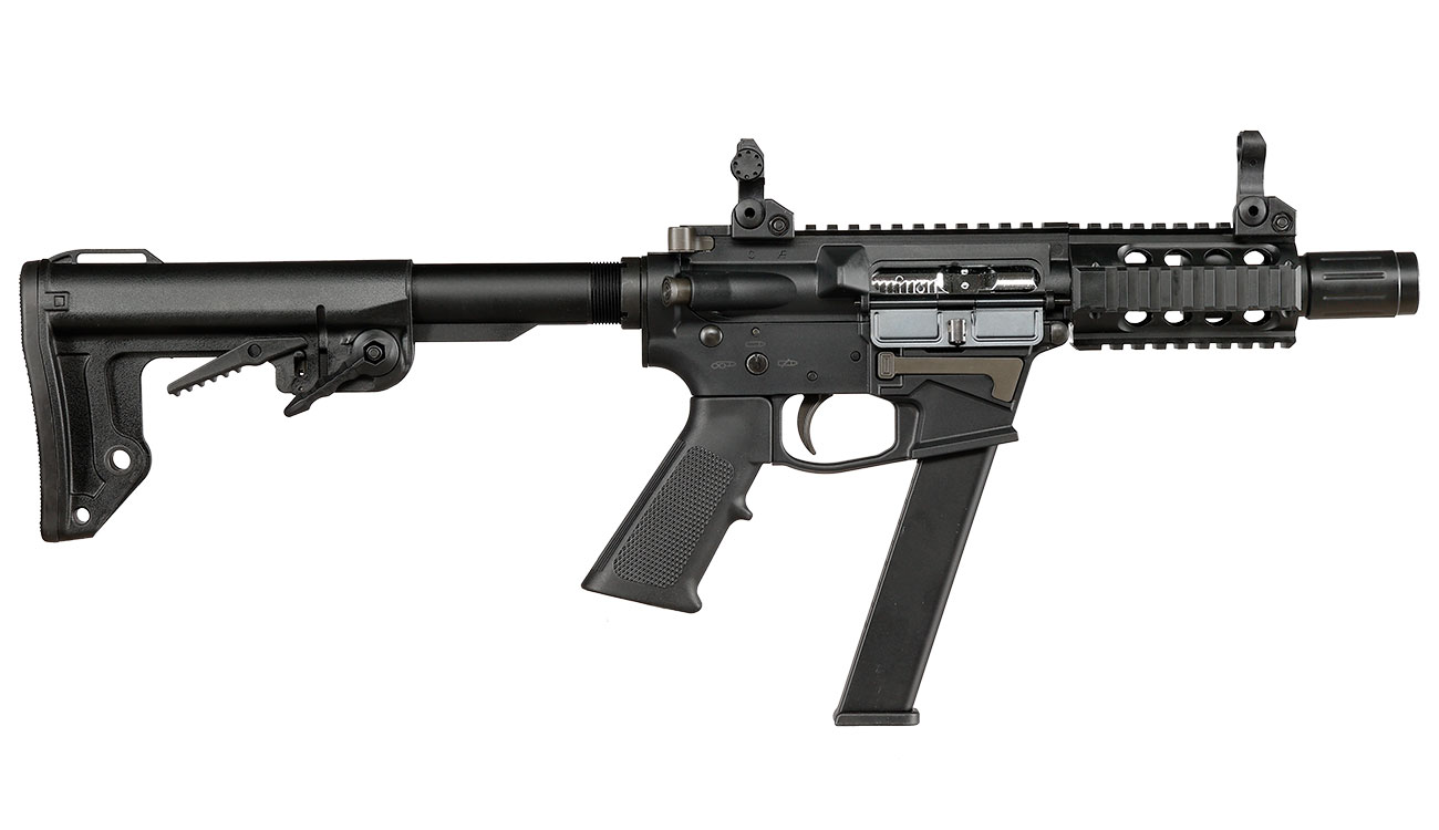 King Arms TWS 9mm SBR Lite Polymergehuse Gas-Blow-Back 6mm BB schwarz Bild 3