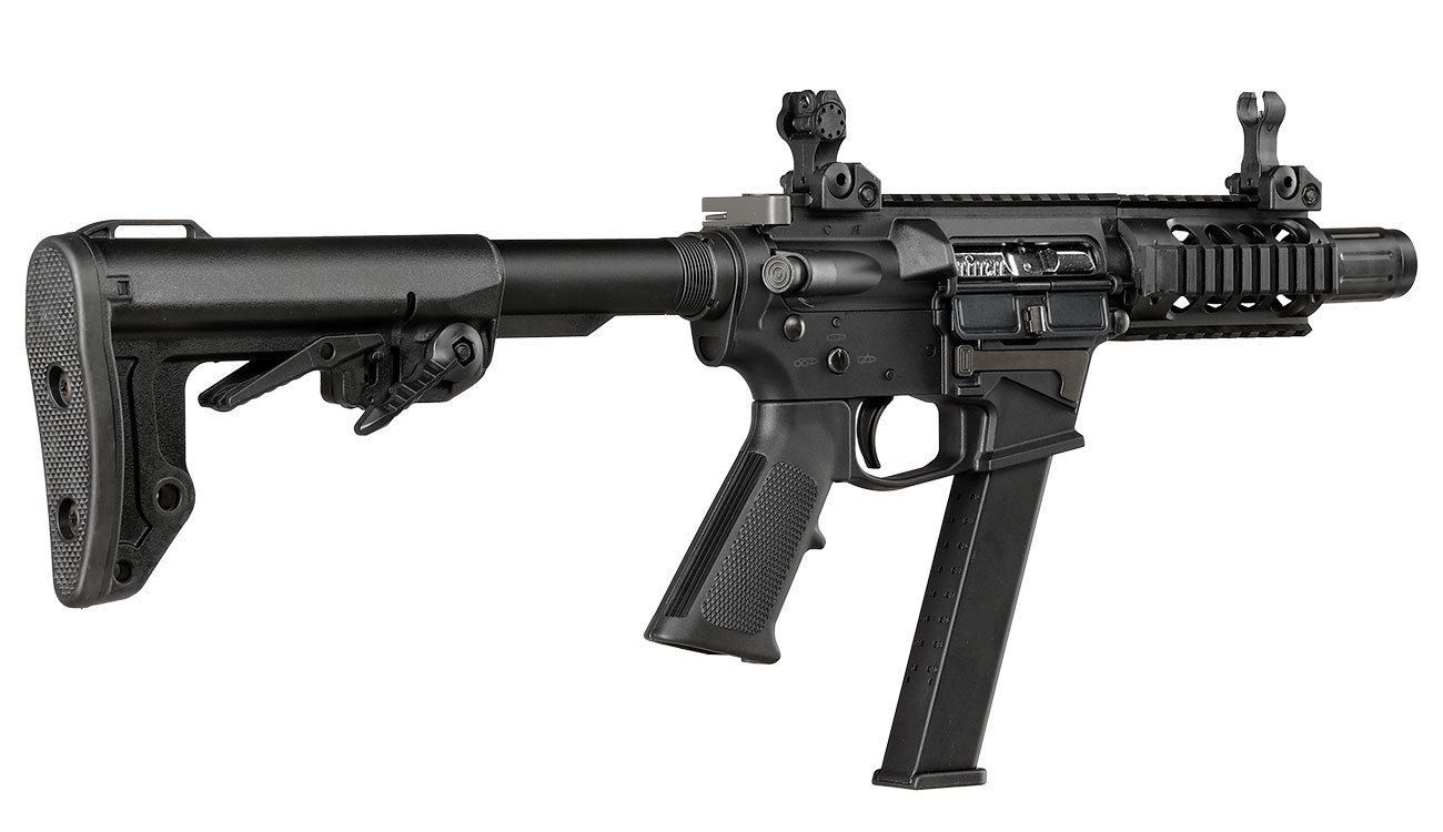 King Arms TWS 9mm SBR Lite Polymergehuse Gas-Blow-Back 6mm BB schwarz Bild 4
