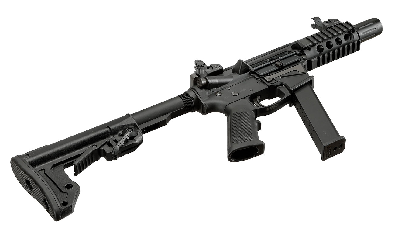 King Arms TWS 9mm SBR Lite Polymergehuse Gas-Blow-Back 6mm BB schwarz Bild 6