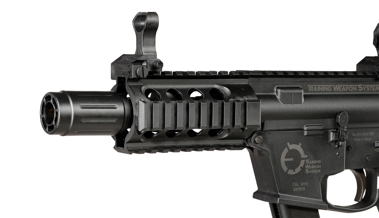 King Arms TWS 9mm SBR Lite Polymergehuse Gas-Blow-Back 6mm BB schwarz Bild 7