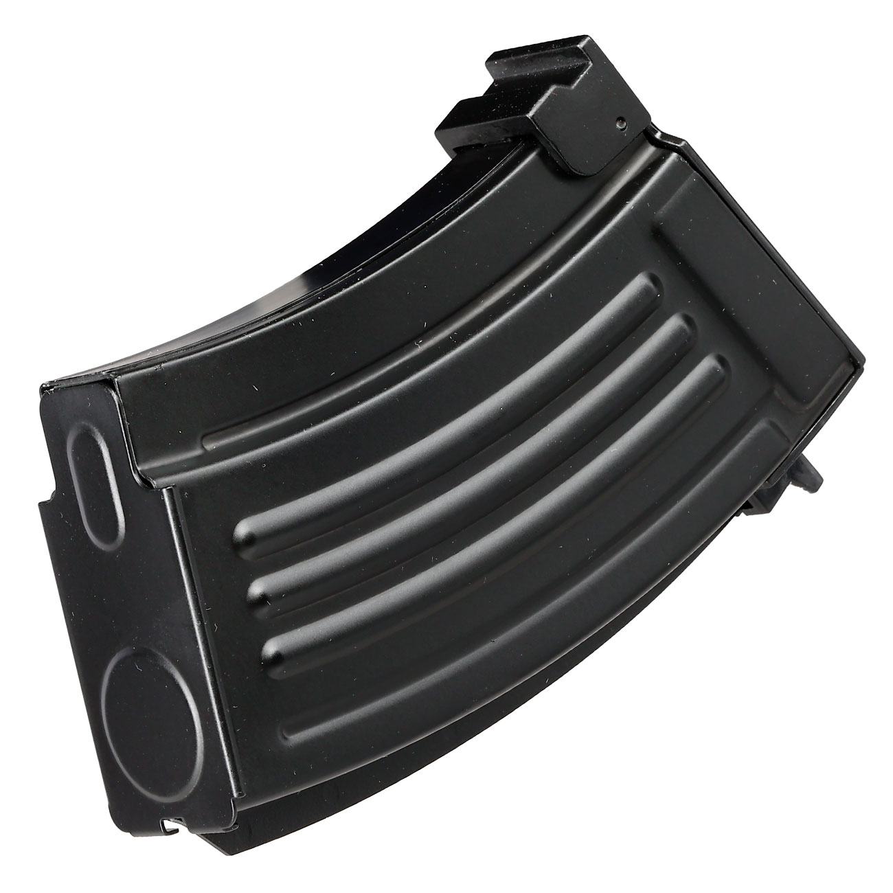 Double Bell AK47 Stahlblech-Magazin Low-Cap 85 Schuss Short-Type schwarz Bild 1