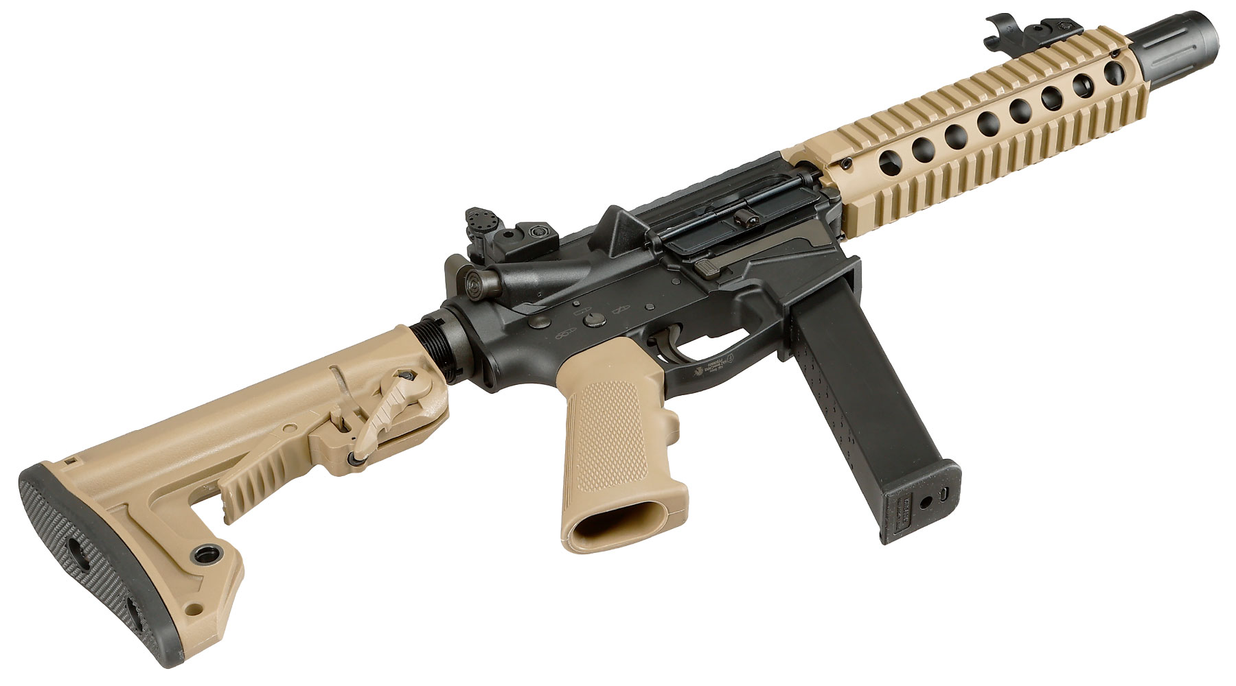 King Arms TWS 9mm Carbine Lite Polymergehuse Gas-Blow-Back 6mm BB Dualtone Bild 5
