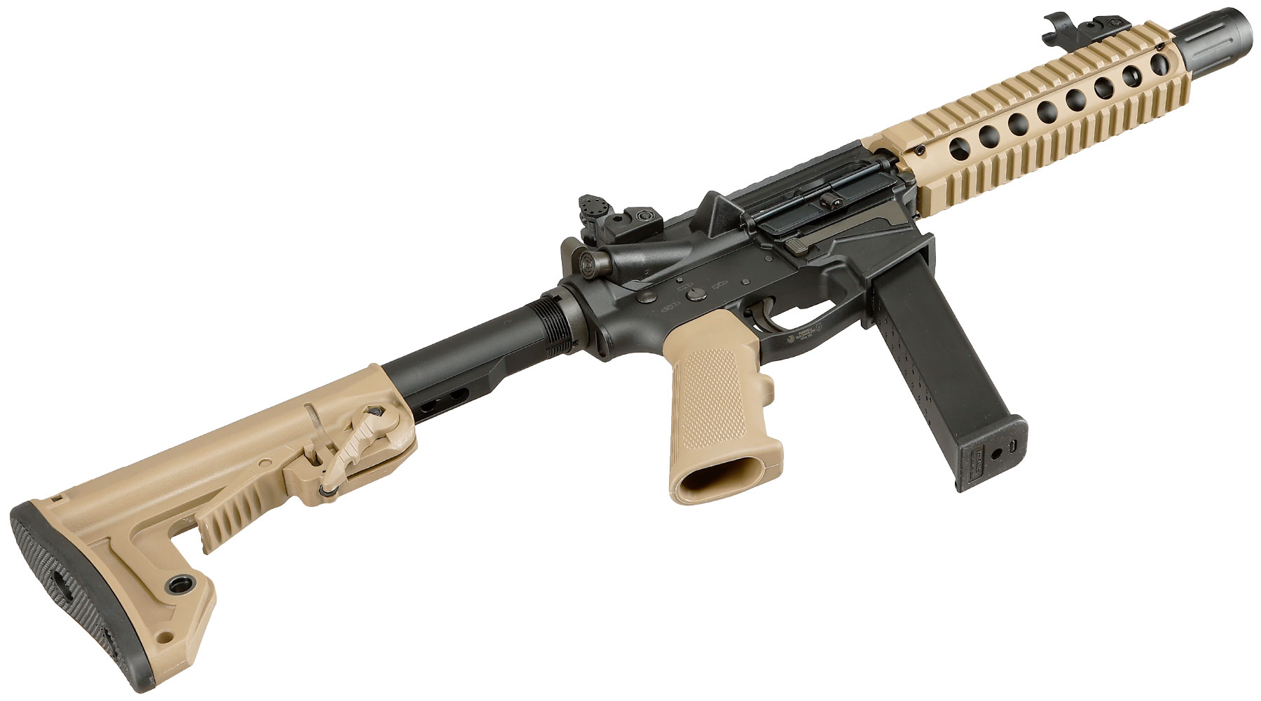 King Arms TWS 9mm Carbine Lite Polymergehuse Gas-Blow-Back 6mm BB Dualtone Bild 6