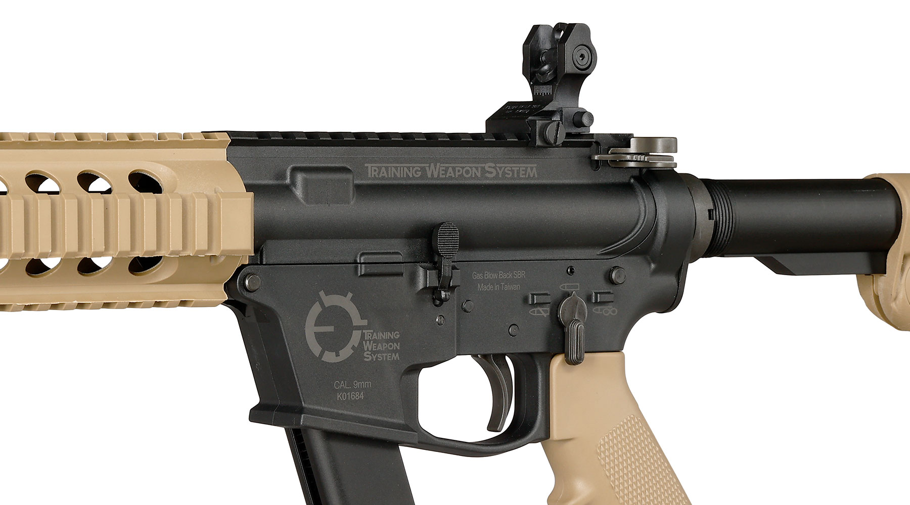 King Arms TWS 9mm Carbine Lite Polymergehuse Gas-Blow-Back 6mm BB Dualtone Bild 8