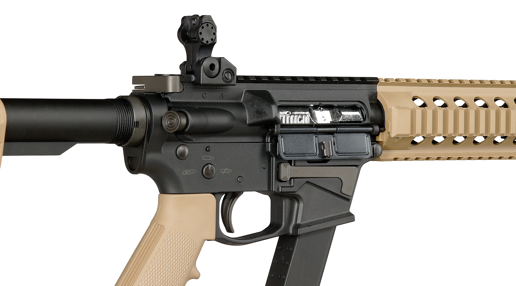 King Arms TWS 9mm Carbine Lite Polymergehuse Gas-Blow-Back 6mm BB Dualtone Bild 9