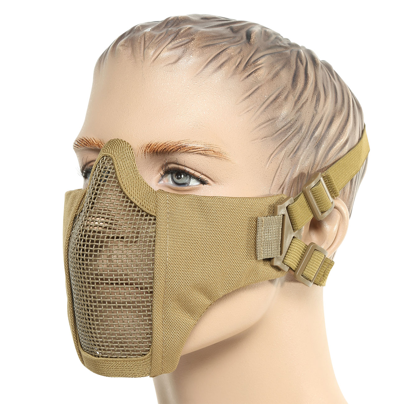 ASG Strike Systems Mesh Mask Airsoft Gittermaske Lower Face tan