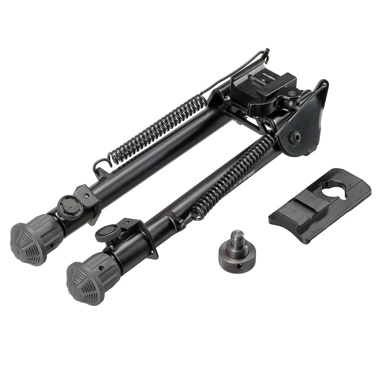 UTG Tactical Operation Metall QD Zweibein - Gummife 195 - 315 mm schwarz