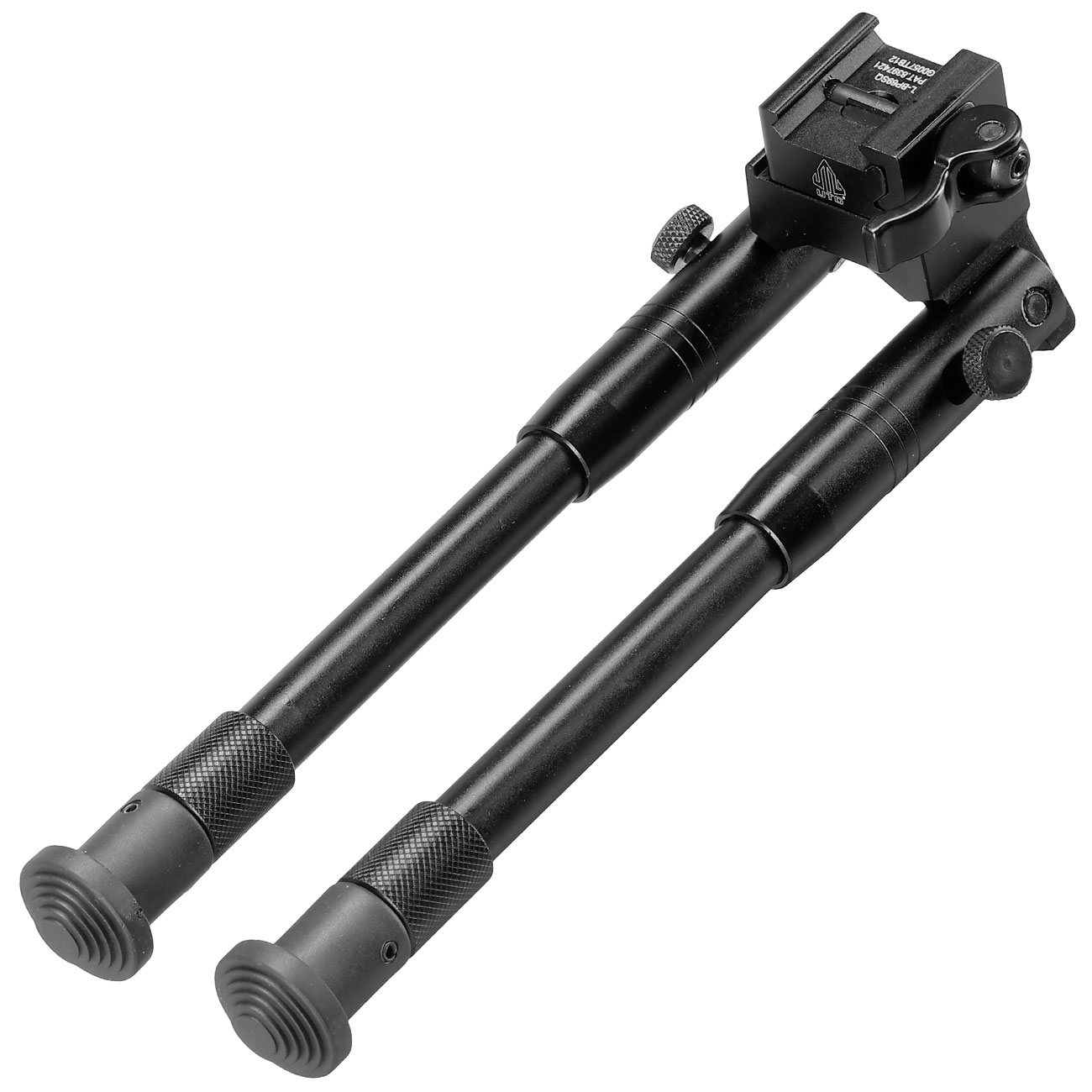 UTG Shooters Bipod Metall QD Zweibein - Gummife 205 - 250 mm schwarz Bild 1