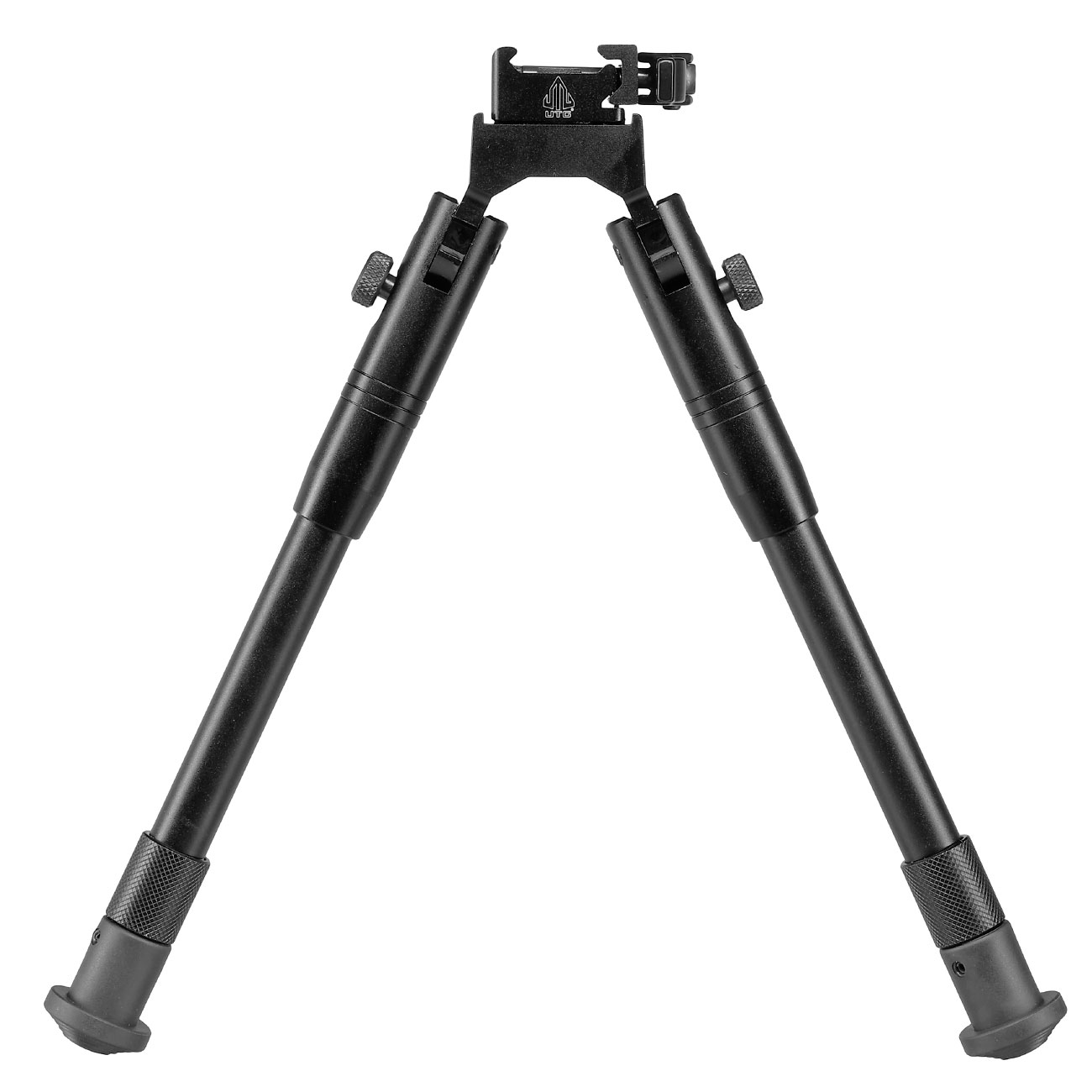 UTG Shooters Bipod Metall QD Zweibein - Gummife 205 - 250 mm schwarz Bild 2