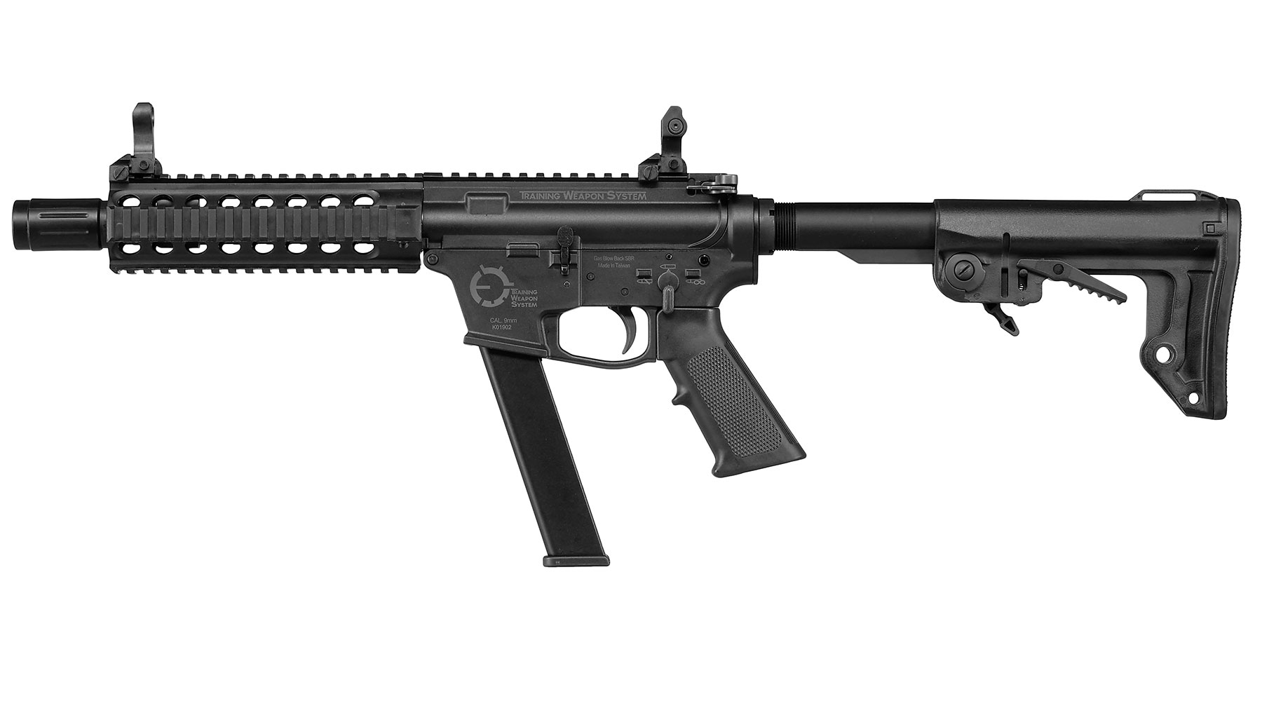 King Arms TWS 9mm Carbine Lite Polymergehuse Gas-Blow-Back 6mm BB schwarz Bild 1