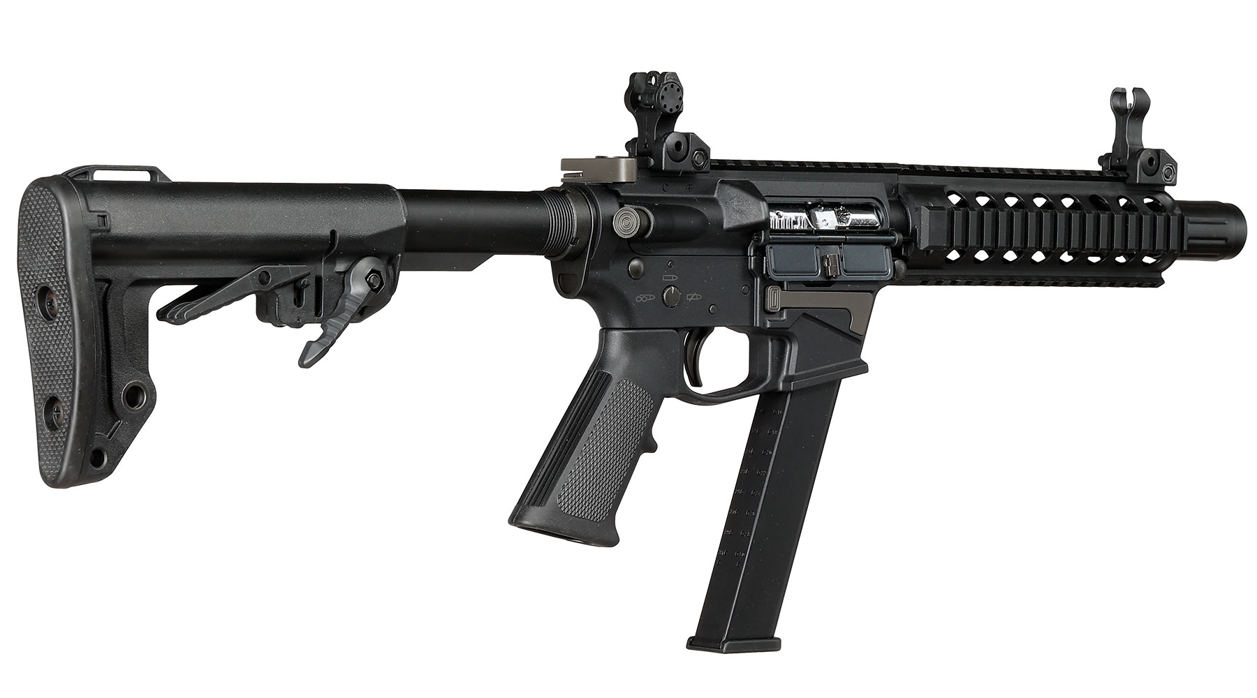 King Arms TWS 9mm Carbine Lite Polymergehuse Gas-Blow-Back 6mm BB schwarz Bild 3